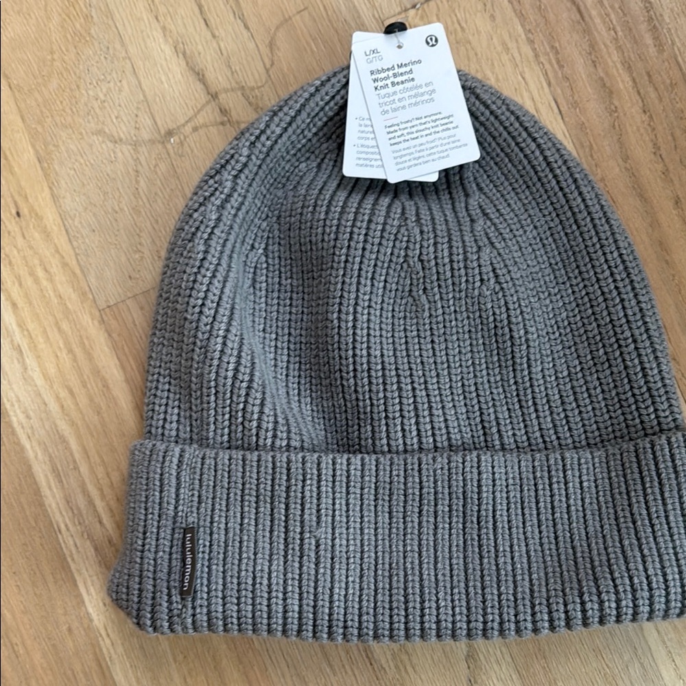 Lulu lemon Grey Knit Beanie